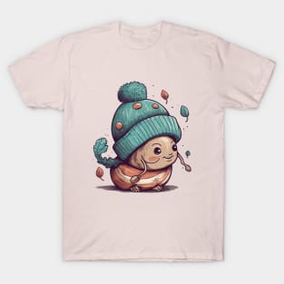 Snail wearing a pom pom toque T-Shirt